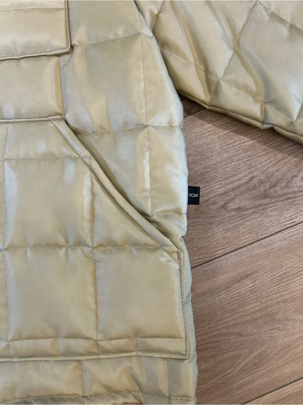 Vintage 10X Men’s Medium Quilted Shooting Hunting Jacket USA Tan Excellent